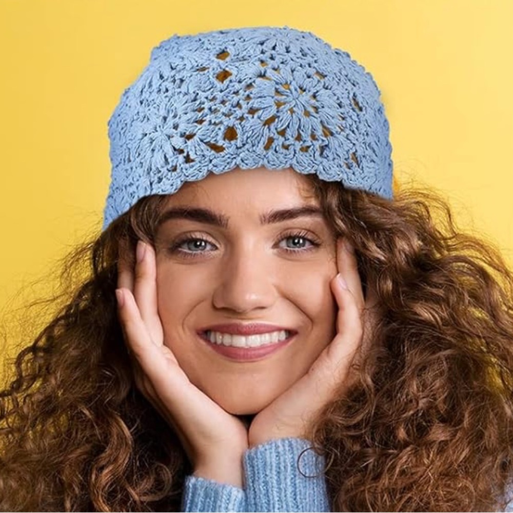 CROCHETED BEANIE | Blue | NEW!